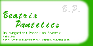 beatrix pantelics business card